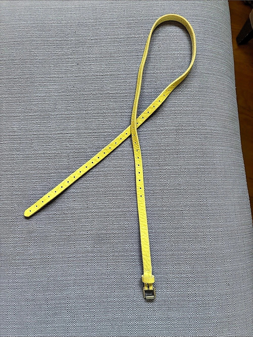 Jcrew Chartreuse Belt with Gold-Tone Buckle